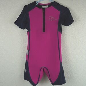 Aqua Sphere Stingray HP Solar UPF Shorty Swimsuit Pink Blue Neoprene 2